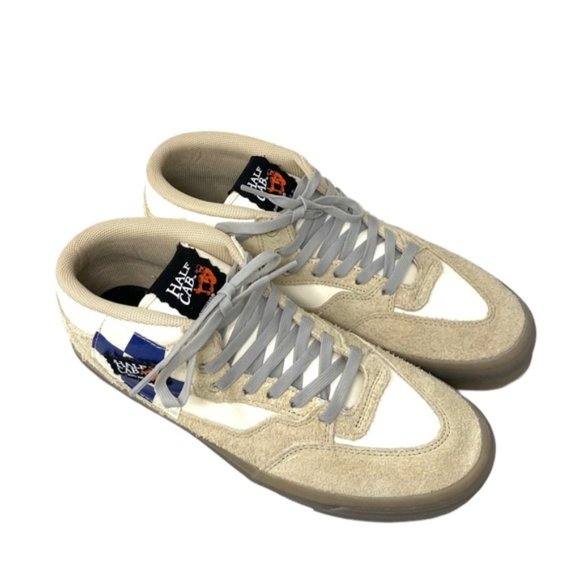 VANS x Rokit Half Cab 33 DX Suede Beige Sneakers Men's Size Mid Shoe VN0A5KX6BKV - Picture 3 of 9